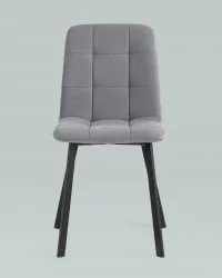 Стул Оливер Скуаре велюр Серый / Oliver Square